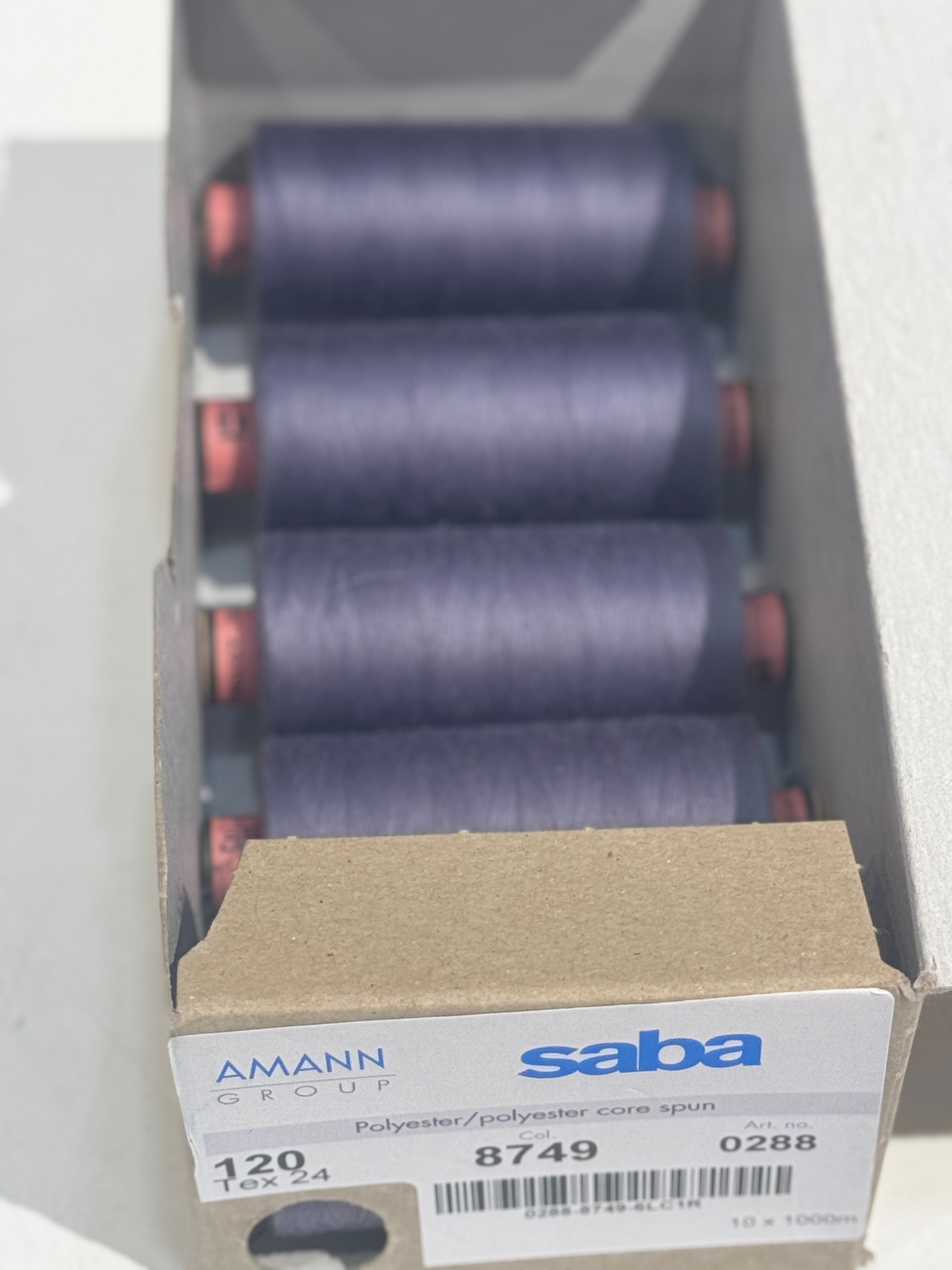 Нитки швейные AMANN Saba 120/1000м